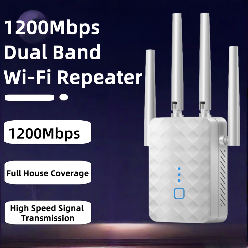 Home Security No Wifi - Repetidor wi-fi de banda dupla, 1200mbps,
