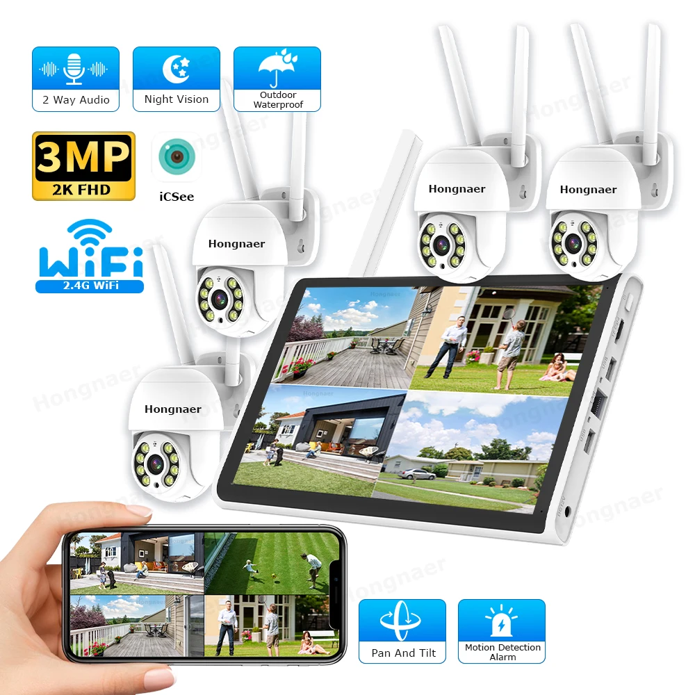 Home Security And Camera System - Kit de Câmeras de Segurança Sem