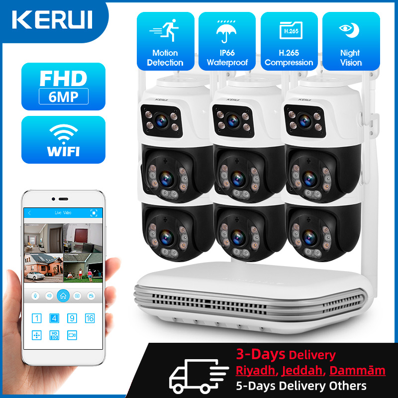 Home Security And Camera System - Kerui à prova d'água 6mp hd