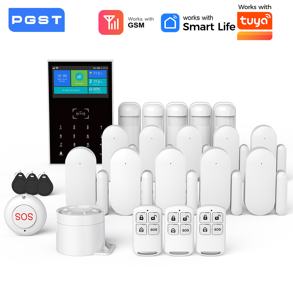 Home Security No Monthly Fee - Sistema de alarme GSM WiFi residencial,