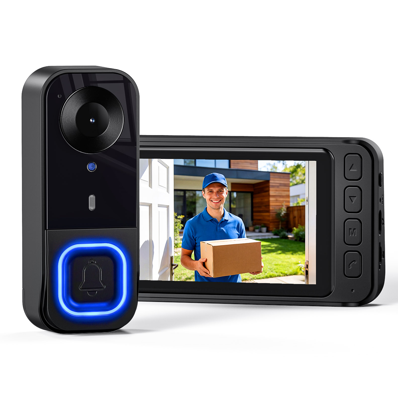 Home Security No Monthly Fee - Câmera de Vídeo Porteiro HD com