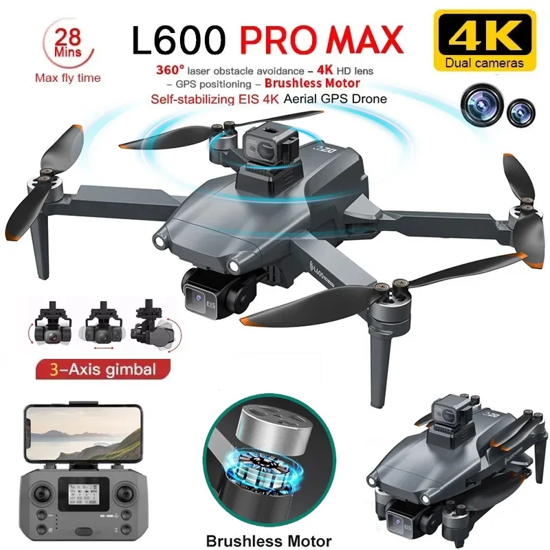 Home Security Cameras Outdoor - L600 pro max gps drone profissional