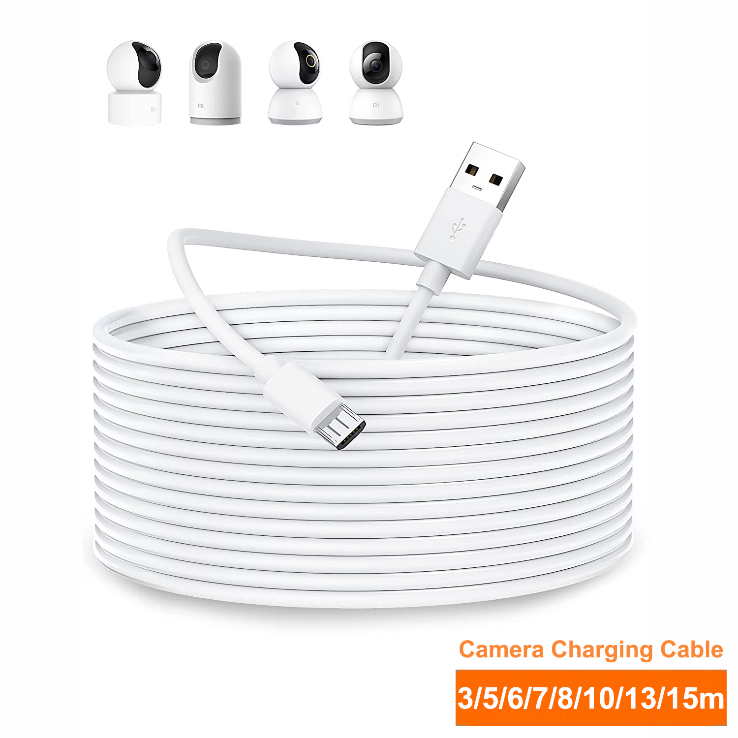 Xiaomi Home Security 360 - Cabo de extensão micro USB de