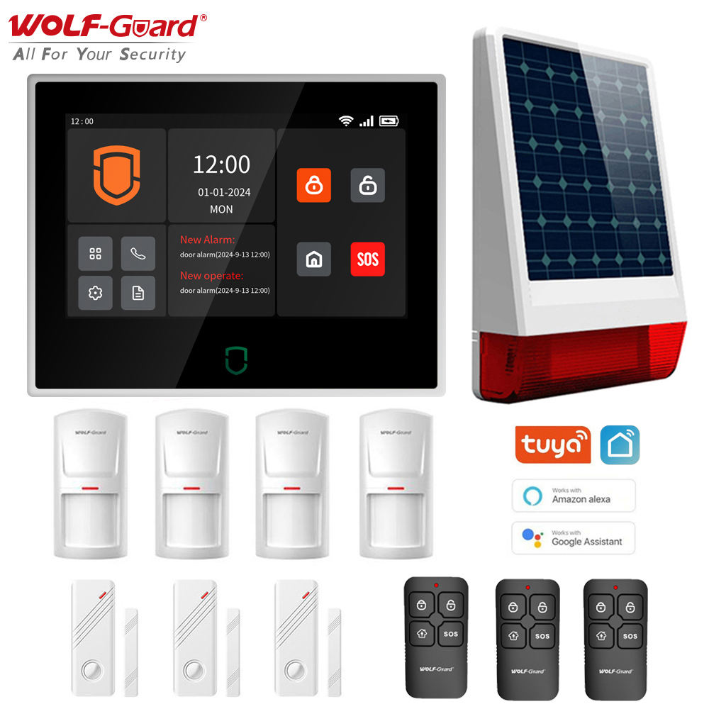 Home Security No Wifi - Wolf-guard 7 polegadas tela sensível ao