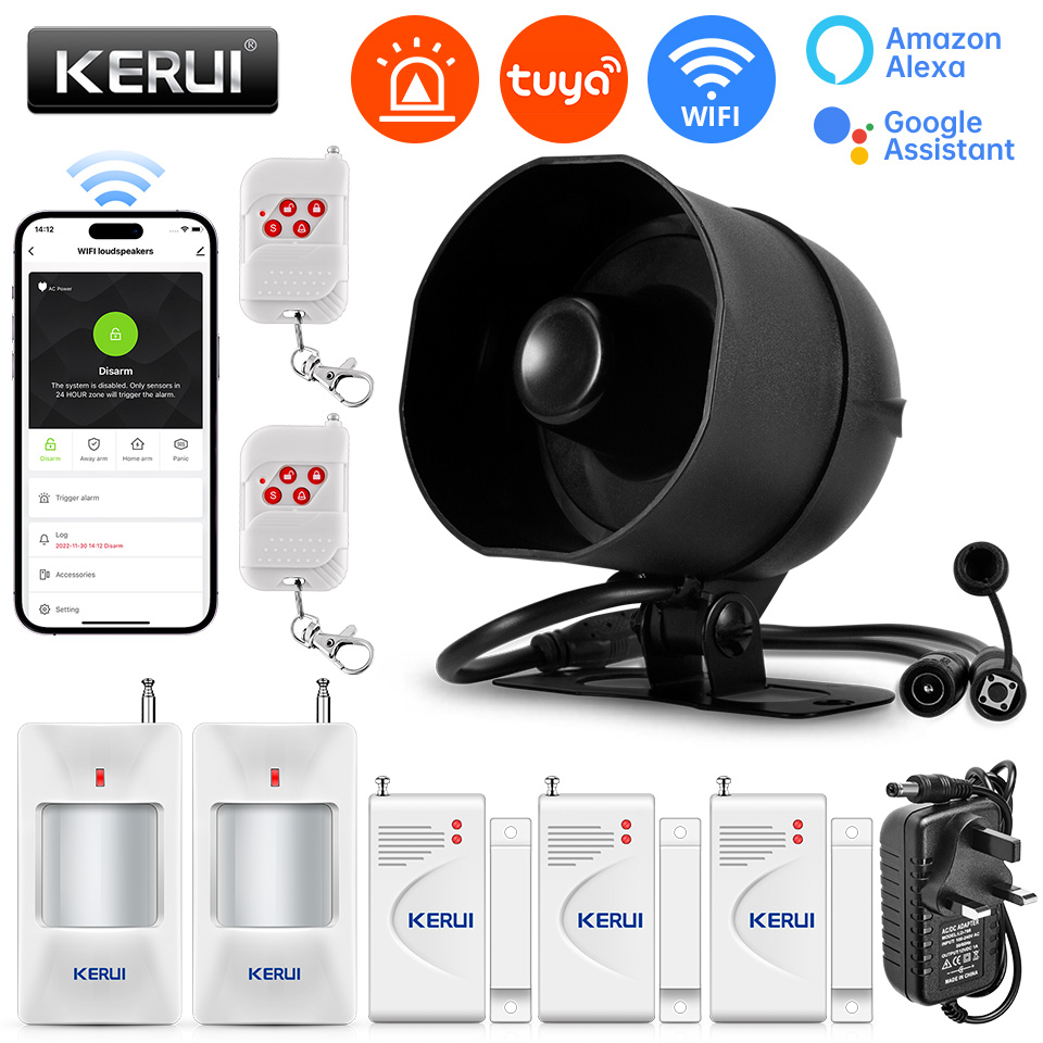 Home Security No Wifi - Kerui 120db sirene sistema de alarme
