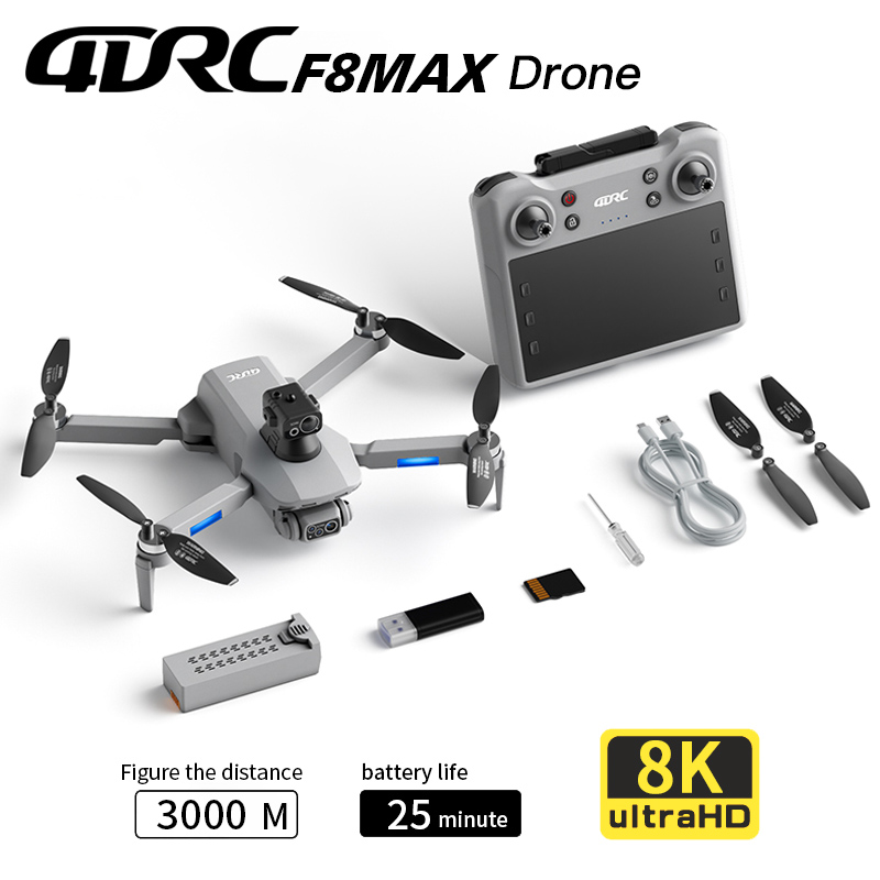 Home Security Cameras Outdoor - F8 max gps drone profissional 8k
