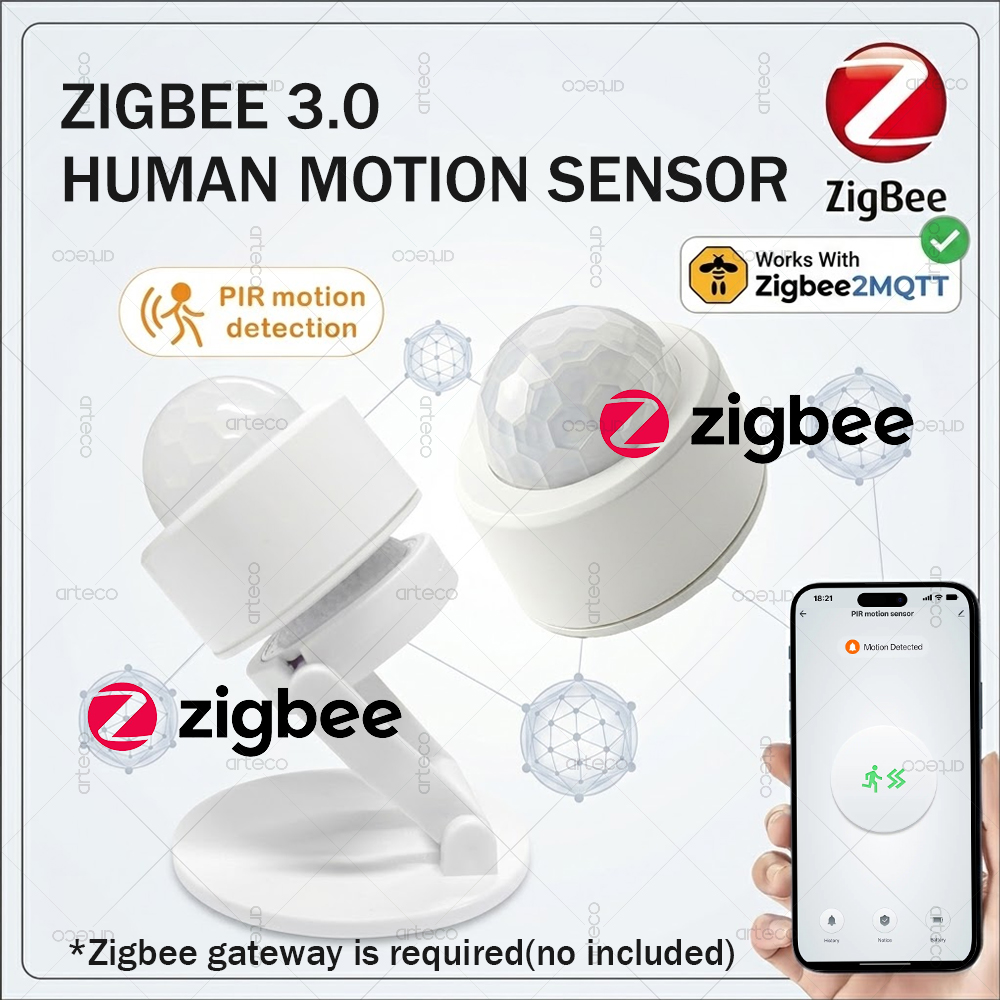 Home Security With Alarm - Sensor de Movimento PIR Mini Zigbee