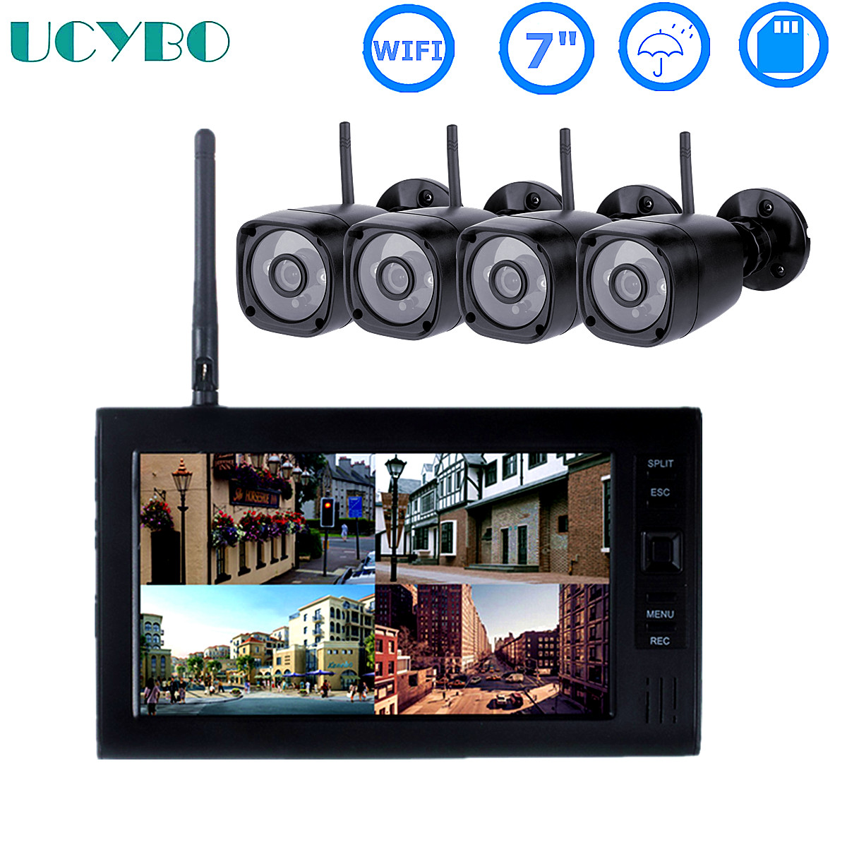 Home Security And Camera System - Sistema de segurança CCTV sem fio