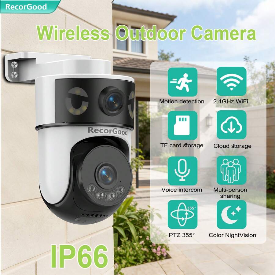 Home Security No Monthly Fee - Câmera de Segurança Sem Fio RecorGood