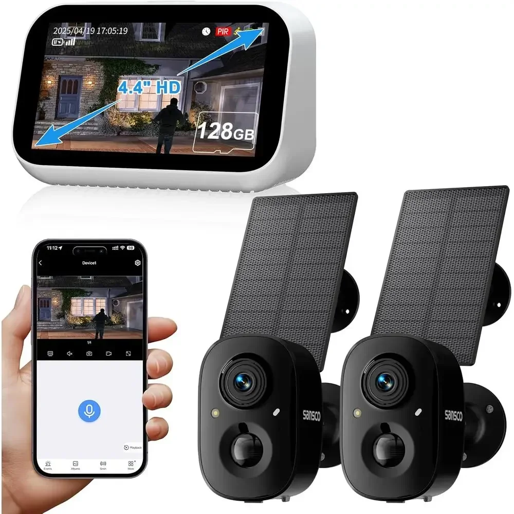 Home Security No Monthly Fee - Câmeras de Segurança Solares 2K Sem
