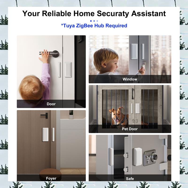 Home Security With Alarm - Ablg tuya zigbee sensor de porta
