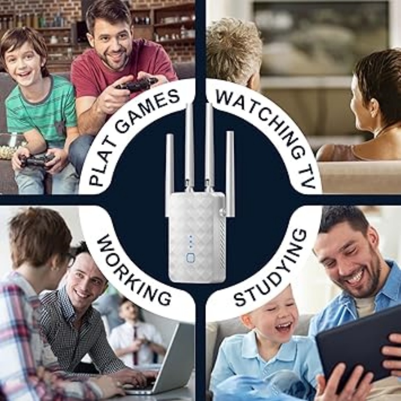 Repetidor wi-fi de banda dupla - Home Security No Wifi avaliação e preço