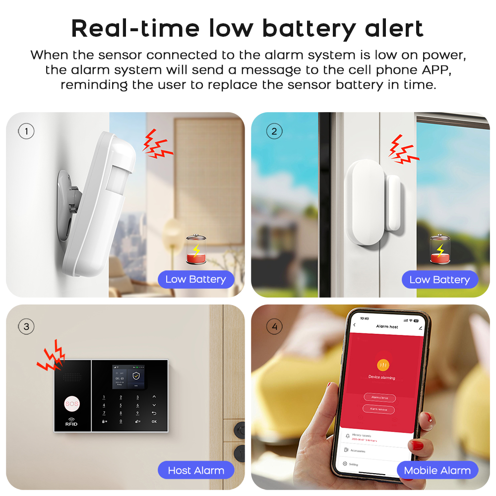 Sistema de Alarme Sem Fio 2.4G - Home Security No Monthly Fee avaliação e preço
