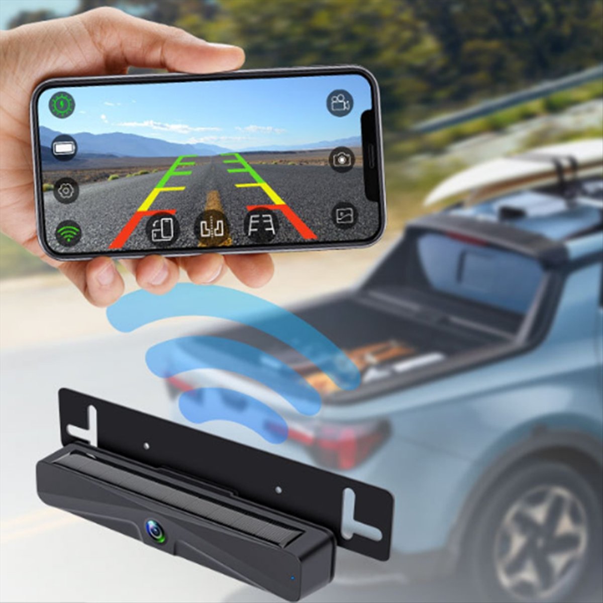 Compatível com câmera de ré pa - Camera Solar Wireless avaliação e preço