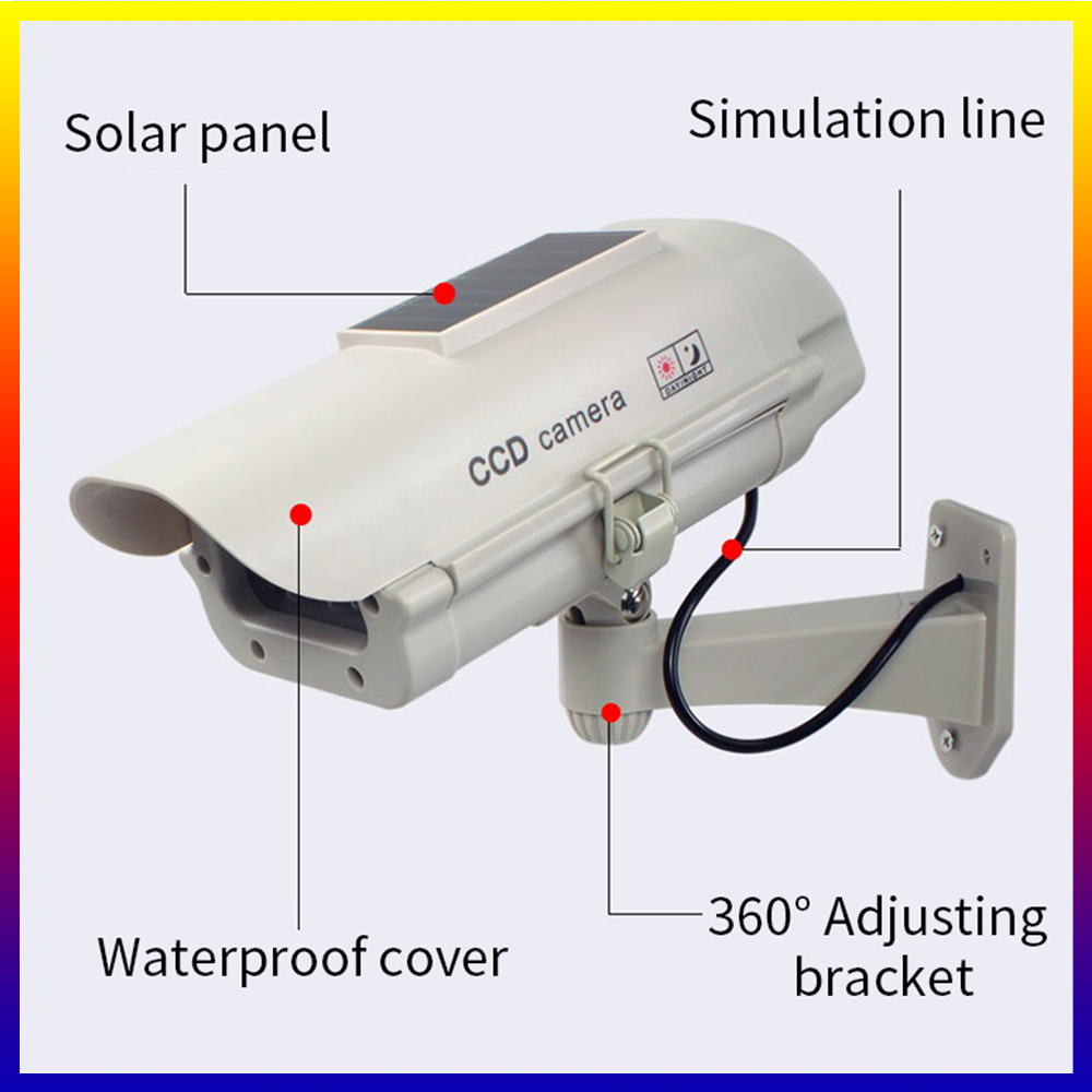 Câmera Solar de Simulação à Pr - Home Security Diy avaliação e preço