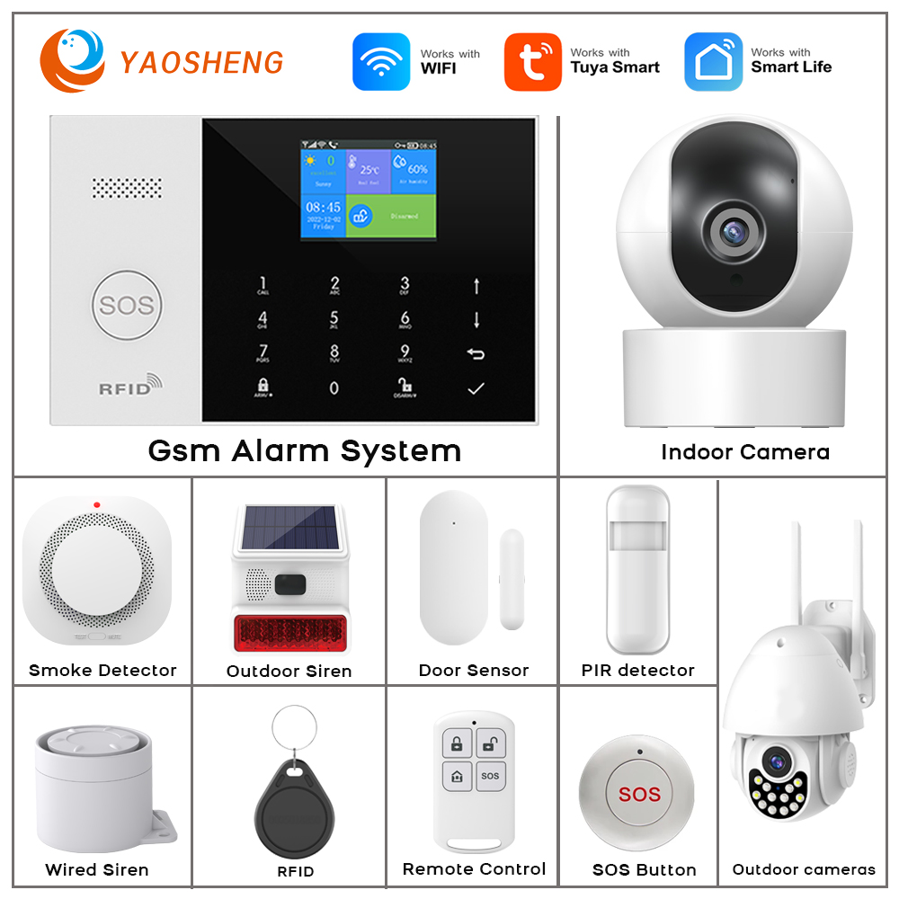 4g sistema de alarme segurança - Home Security No Wifi avaliação e preço
