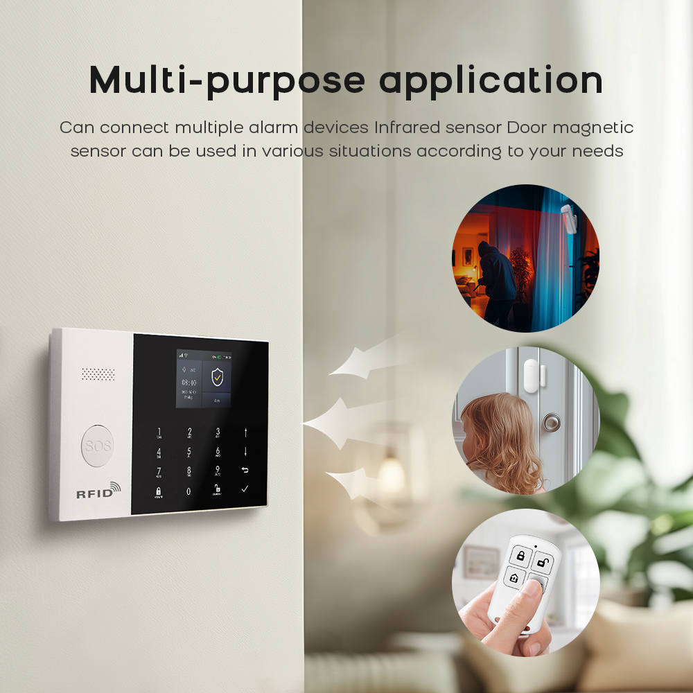 4g sistema de alarme segurança - Home Security No Wifi avaliação e preço