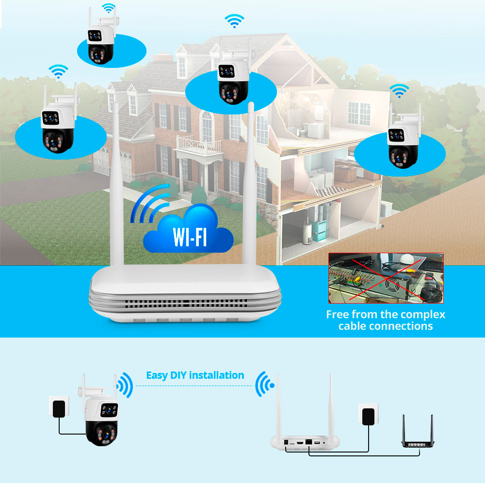 Kerui à prova d'água 6mp hd se - Home Security And Camera System avaliação e preço