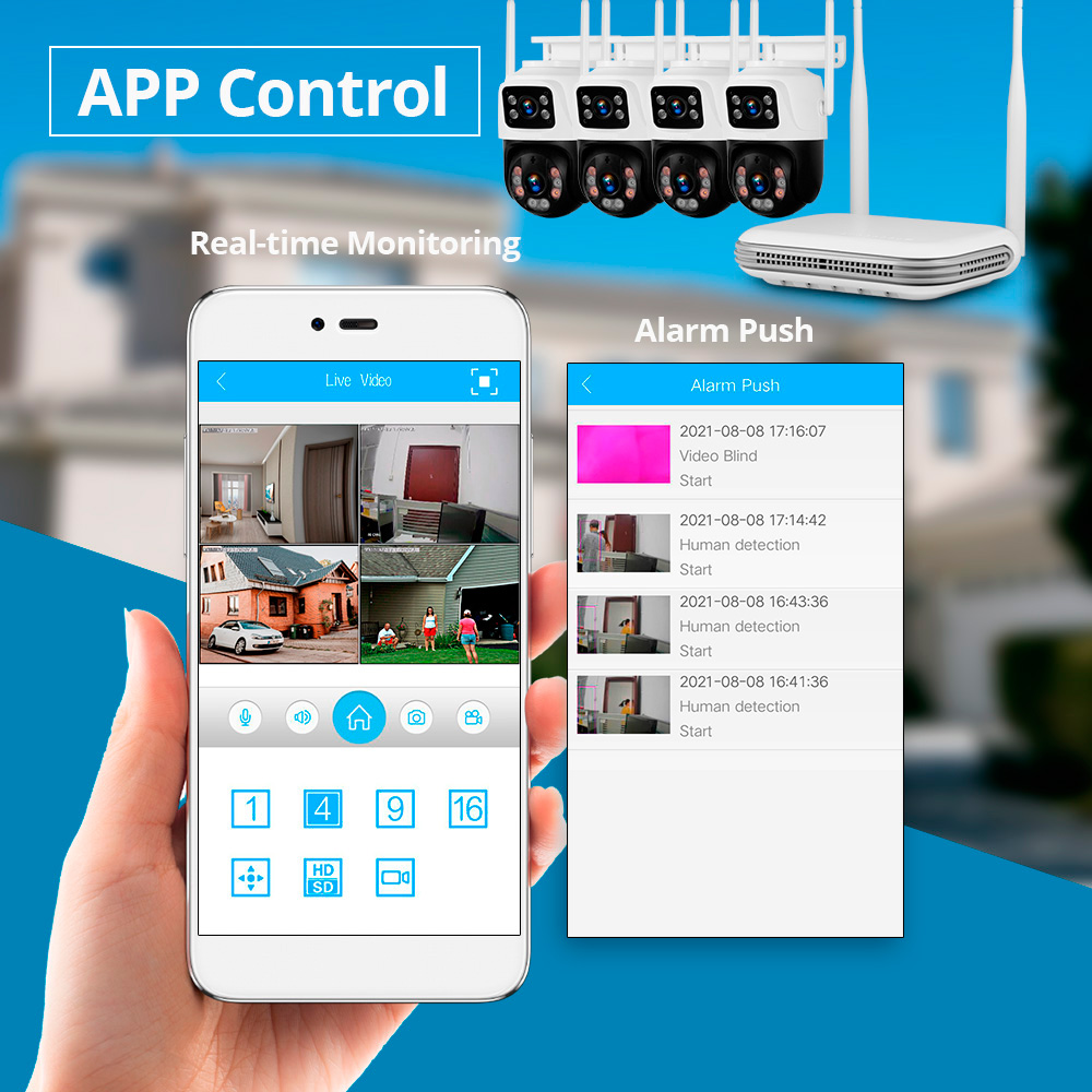 Kerui à prova d'água 6mp hd se - Home Security And Camera System avaliação e preço