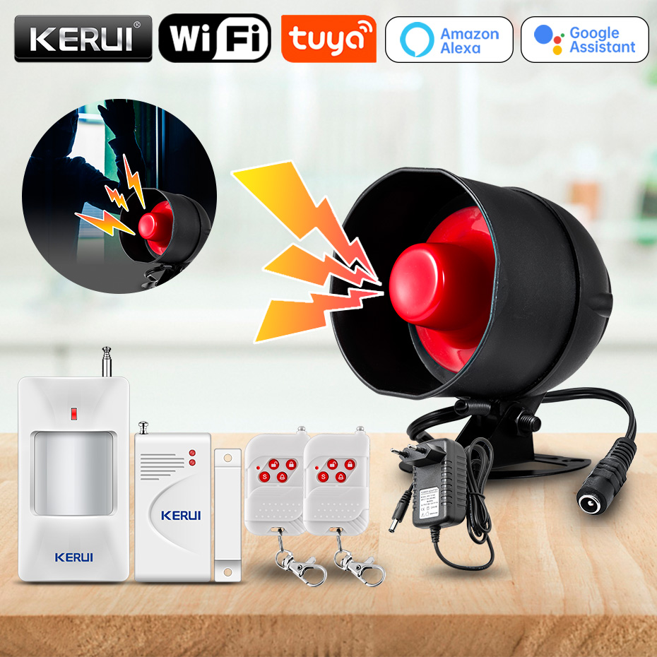 Kerui tuya inteligente wi fi s - Home Security No Wifi avaliação e preço