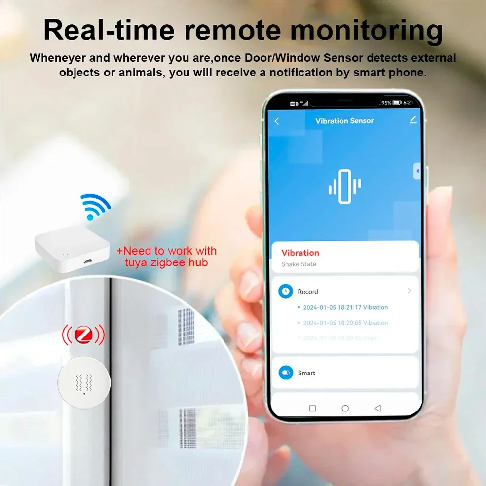 Sensor de Vibração e Inclinaçã - Home Security With Alarm avaliação e preço