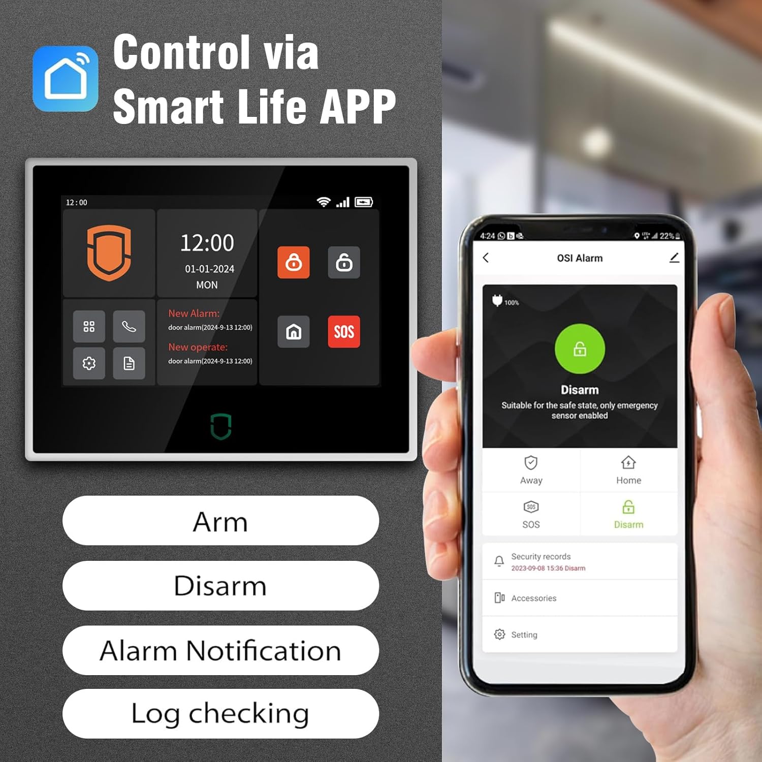 Wolf-guard 7 polegadas tela se - Home Security No Wifi avaliação e preço
