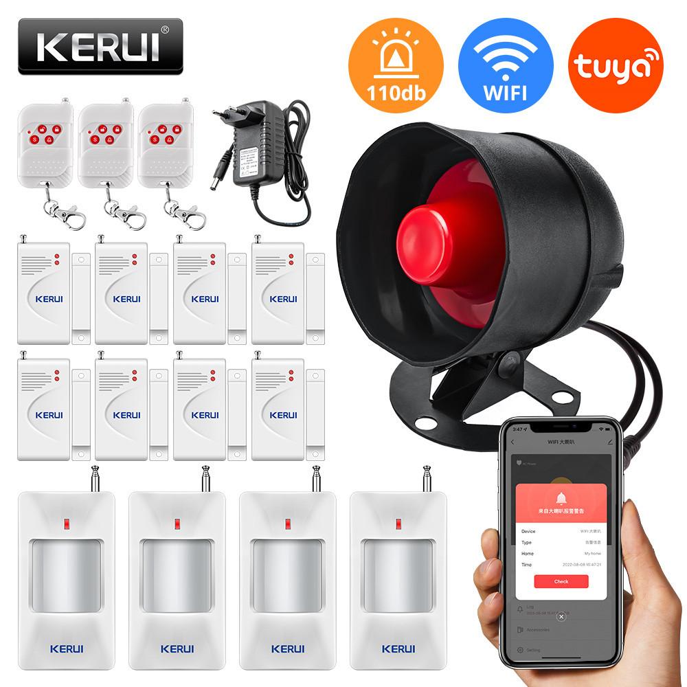 KERUI-Sistema de Alarme de Seg - Home Security No Wifi avaliação e preço