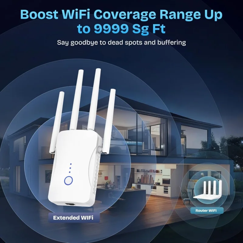 Repetidor WiFi Dual Band 2.4G/ - Home Security No Wifi avaliação e preço
